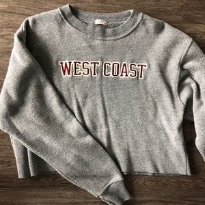 John Galt West Coast Cropped Hoodie